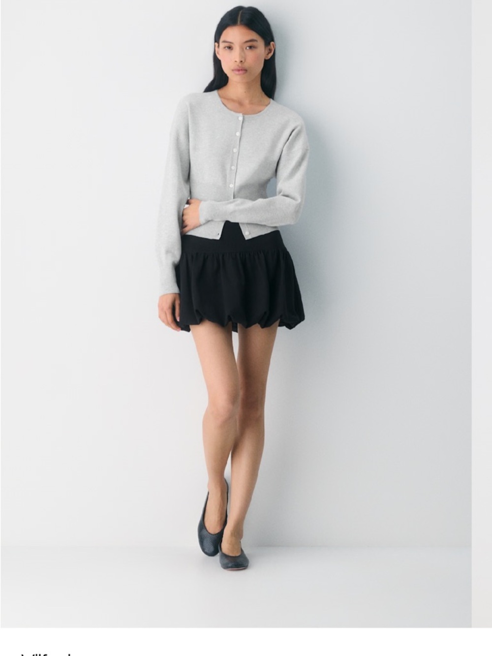 Go Lightly Aritzia cardigan Xs NWT chrome